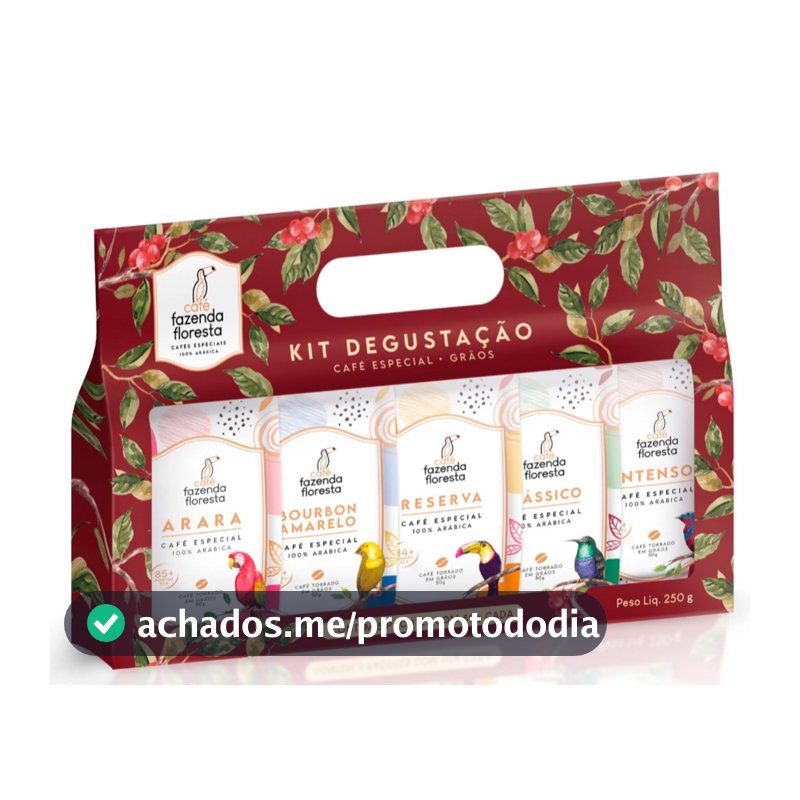 Kit Degustação em grãos - 5 pacotes de 50g
