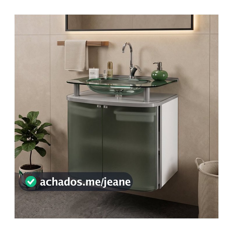Gabinete - Standard com Cuba Moldada Branco