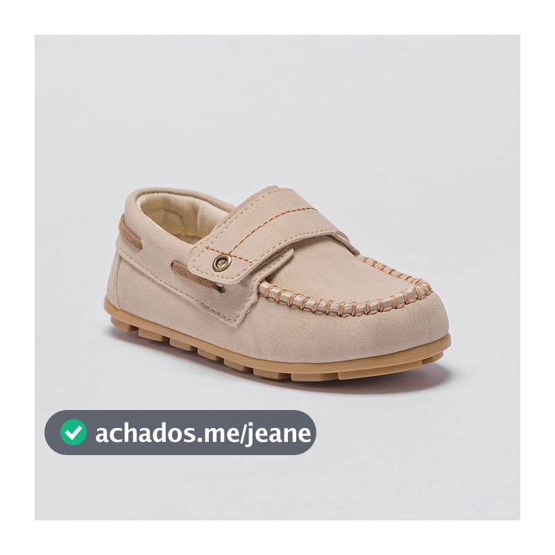 Mocassim Infantil Sapato Menino Masculino Pajem Festa Bege Marrom Marinho 38113 Pequito