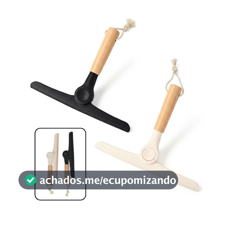 Rodo de Pia Dobrável Bambu Premium Compacto Secagem Rápida Pendurável JI SHOP