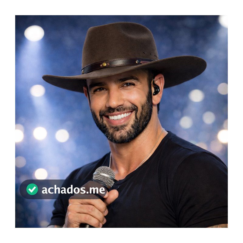 Chapéu Gustavo Lima Masculino e Feminino Cowboy Americano Country Rodeio Festa Peão Pralana Aba 8cm