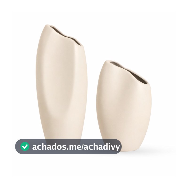 Vaso Estretto em ceramica decorativo p/ sala, mesa e aparador | design moderno minimalista, acabamento artesanal, ideal