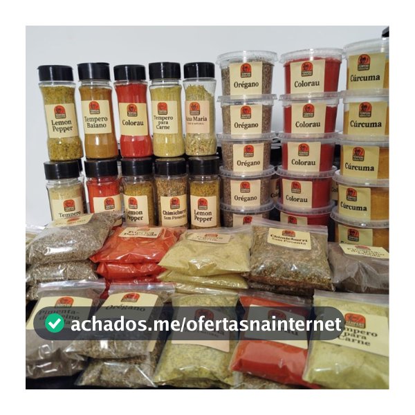 Kit com 20 Temperos e Condimentos Naturais em Sachês Sem conservantes Envio Rápido
