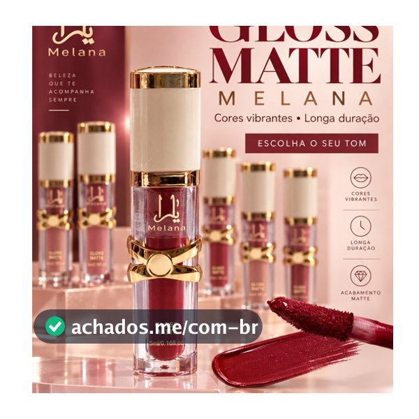 Batom Líquido Gloss Matte Melana Longa Duração Várias Cores