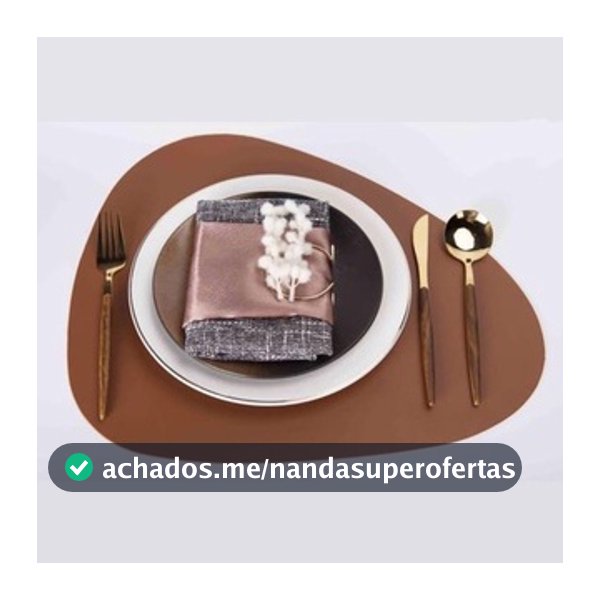 6 Jogo Americano Costurado - Material Premium - Mesa Posta