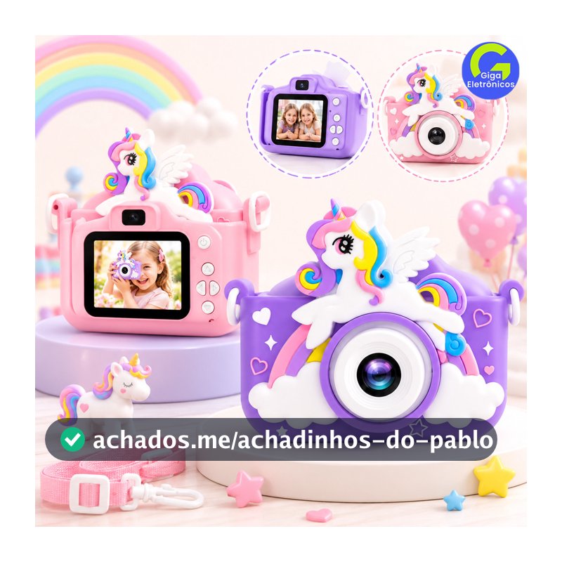 Câmera Digital Infantil, Filmadora Infantil, Tira Fotos e Grava Vídeos, Tira Foto de Verdade