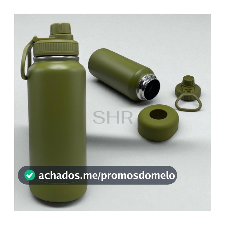 Garrafa Inox Térmica 350ML/600ML/800ML/1000ML Com Capinha Protetora De Silicone Antiderrapante