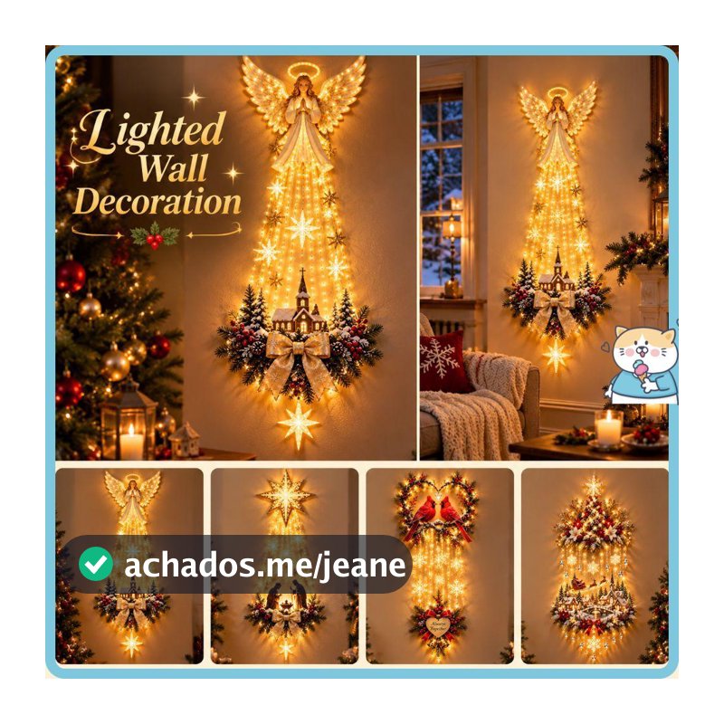 Decoração De Parede De Natividade Iluminada,Ornamento 60cm Presépio De Natal