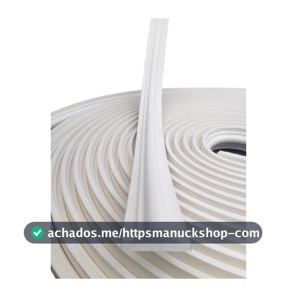 Boiserie Moldura Roda Meio Eva Autocolante Flexível 10 METROS Sirius 2,4cm x 1cm