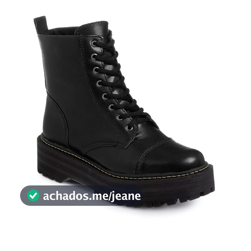 Bota Feminina Lumiss Coturno Tratorado Cano Curto Plataforma Retro Blogueira Confort