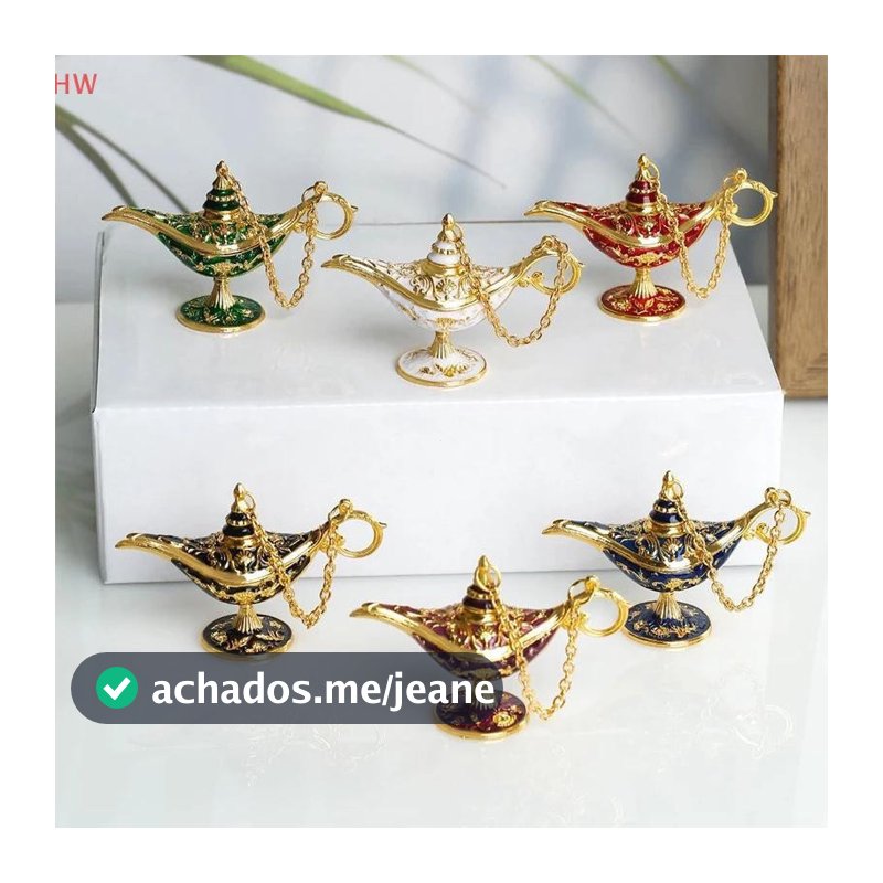 Decoração da Lâmpada Mágica do Aladim, Adequada para Decoração de Sala de Estar, Estilo Vintage, Ideal para Decoração de