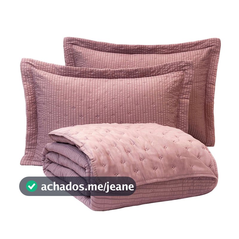 Kit Cobre Leito 3 Peças Percal 300 Fios Dupla Face Texturizado