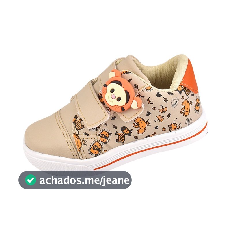 Tenis infantil casual menino moda confortável escola promoção volta as aulas velcro leve safari