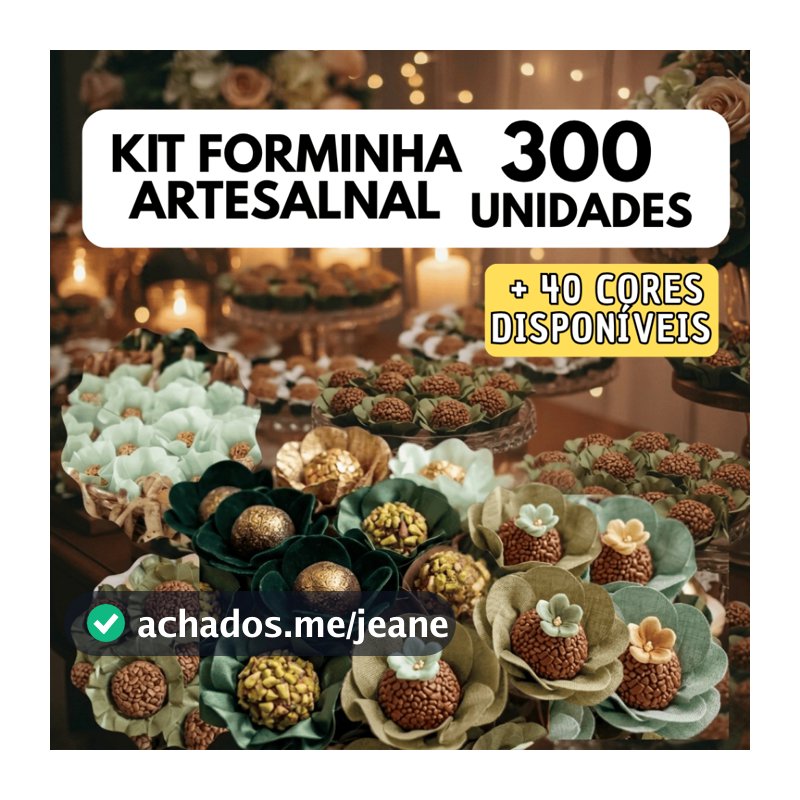 Kit 300 Forminhas  Flor Luxo  Festas, Bodas e Casamentos