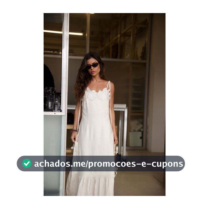 Vestido Longo feminino de linho com amarração selene slim e plus size