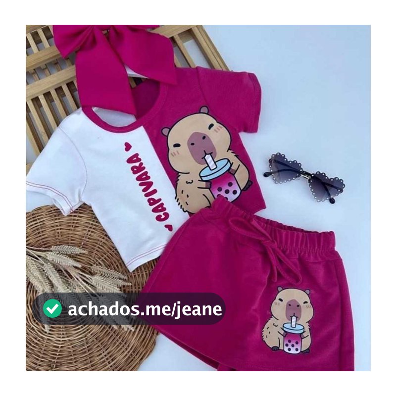CONJUNTO CAPIVARA INFANTIL JUVENIL