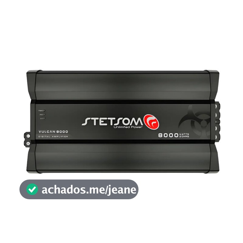 Modulo Amplificador Stetsom Vulcan 8000 2 Ohms 1 Canal 8000w Mais Vendido