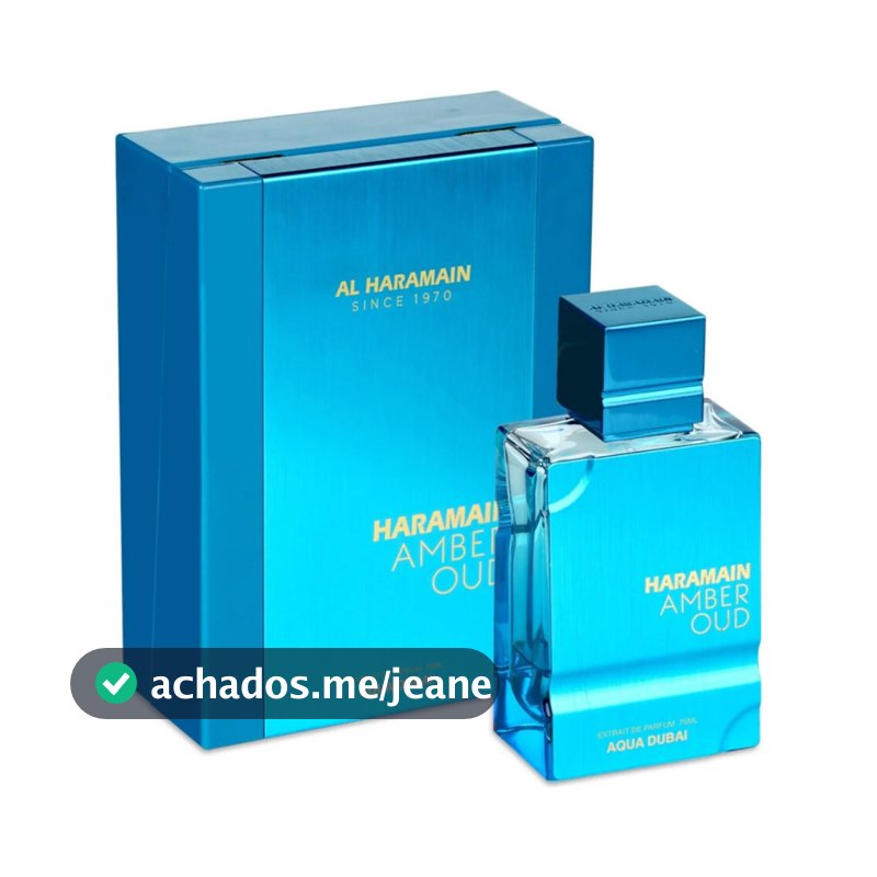 Perfume Árabe Al Haramain Amber Oud Aqua Dubai Extrait de Parfum 100 ML