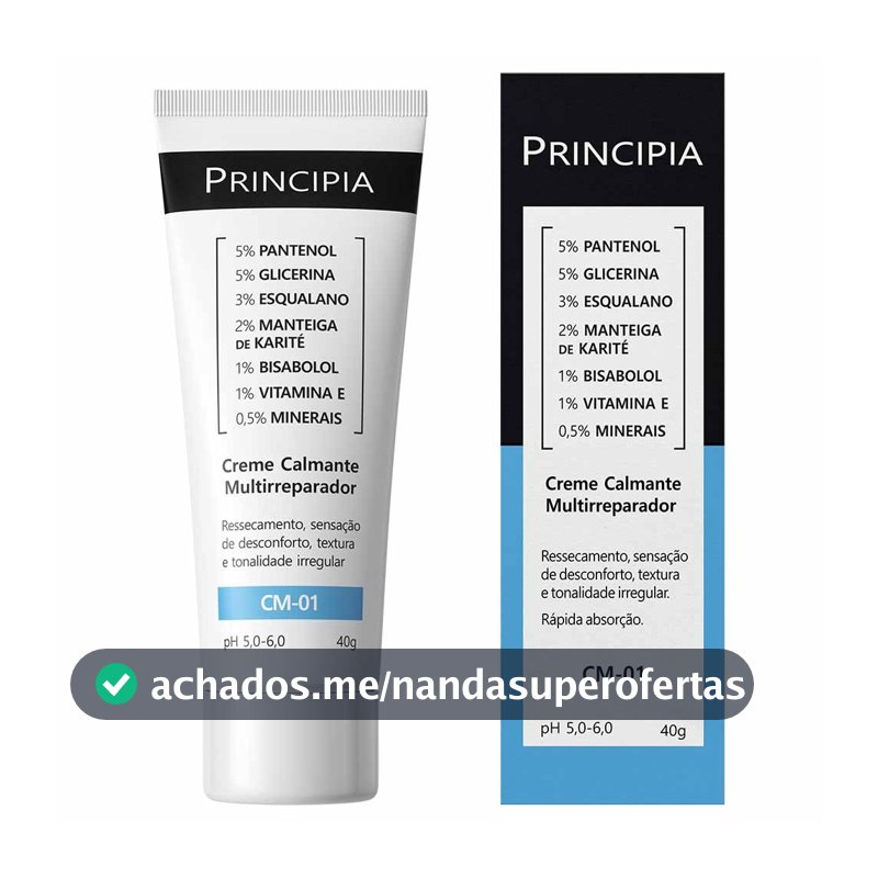 Creme Calmante Multirreparador Facial CM-01 Principia - 40g