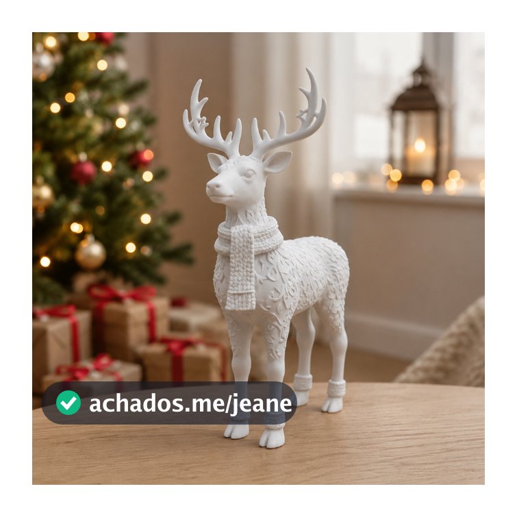 Mini Rena Natalina 12cm Decorativa Enfeite de Natal