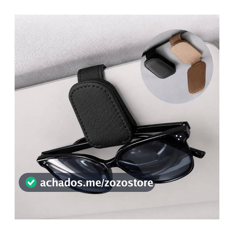 Suporte de Óculos de Sol Carro: Clip Cartão, Porta-Bilhete Seguro Premium FERRAZA SHOP