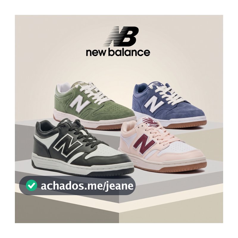 Tênis New Balance 480 Low Masculino Cano Baixo Original