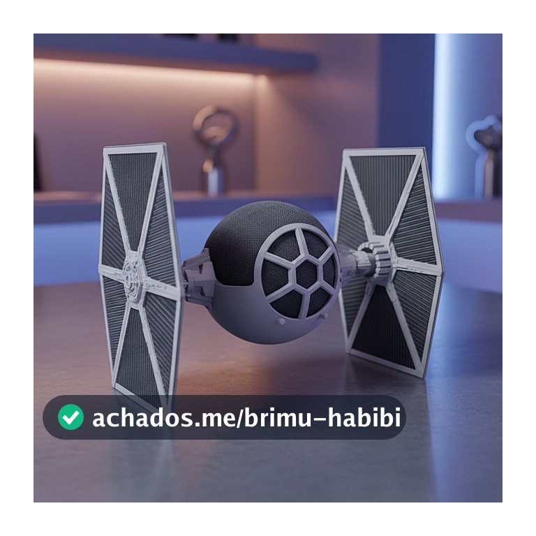 Suporte Alexa Echo Dot 4/5 Base Echo Dot Decoração Geek Star Wars Tie Fighter Presente Criativo Nerd