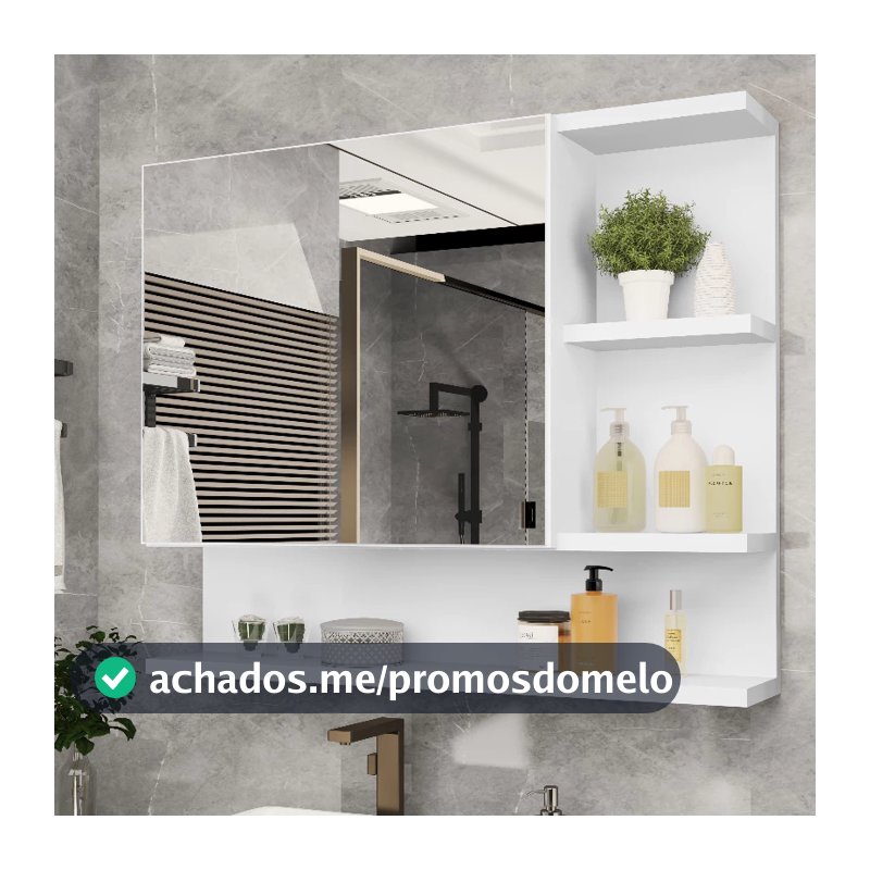 QUEIMA DE ESTOQUE!!! Armário Espelheira com Porta Cleo- VÁRIAS CORES