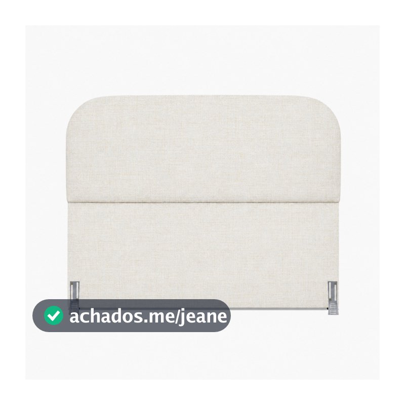 Cabeceira Organica 160cm Para Cama Box Queen Linho Premium