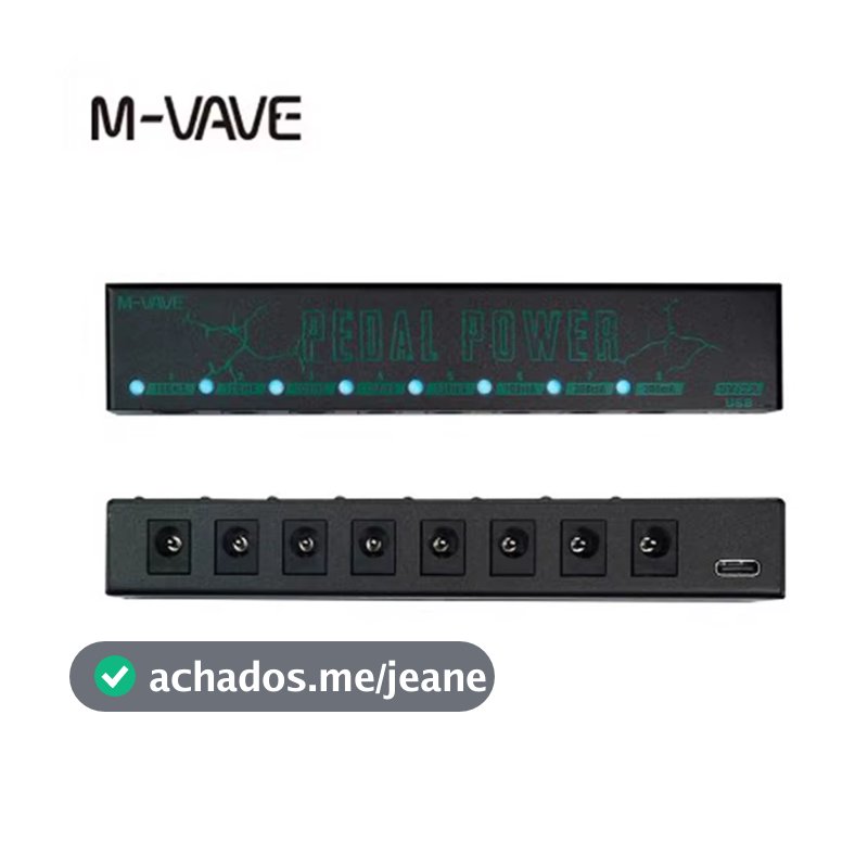 M-vave Guitar Effect Pedal Power Supply 8 Isolated DC 9V 100mah or 300mah Outputs Portable Guitar Pedal Power Guitar