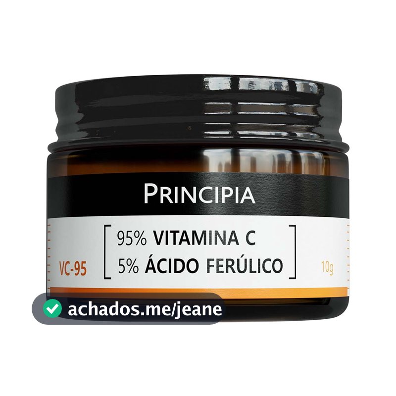 Principia 95% Vitamina C Pura + 5% Ácido Ferúlico em pó- VC-95