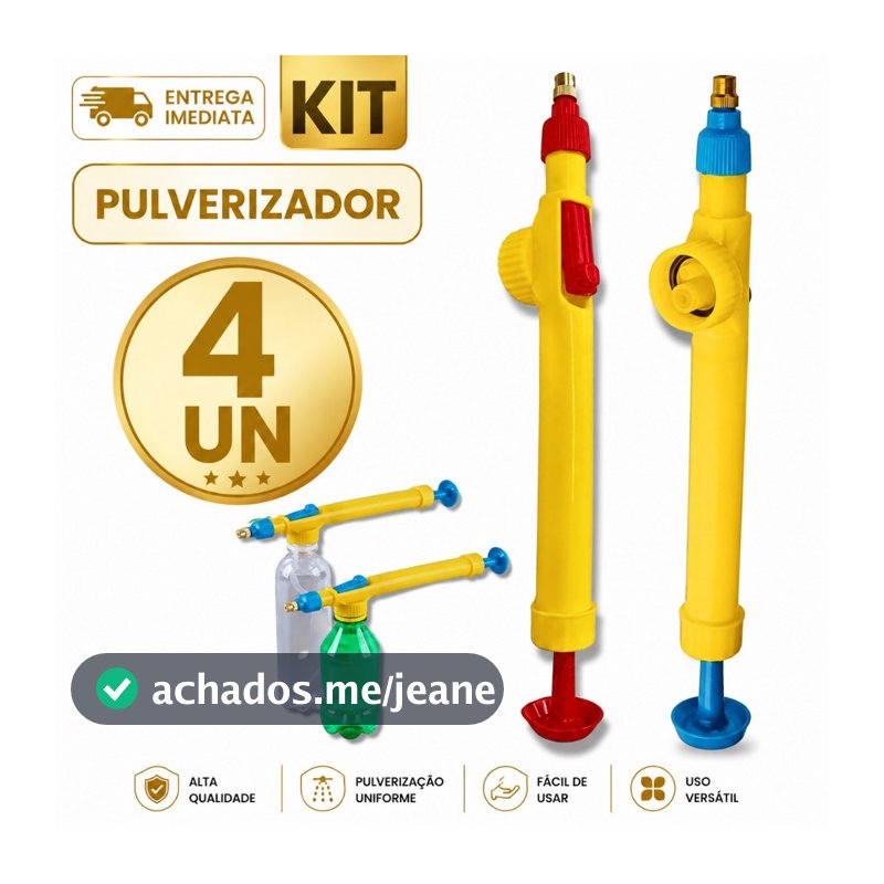 Pulverizador Manual Pressurizado Para Garrafa PET Plantas Jardim Borrifador Regulável Spray