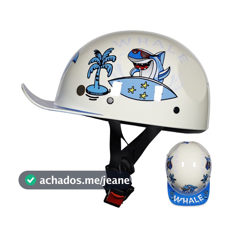 Boné de beisebol retrô ORZ, capacete meia concha respirável e à prova de choque para crianças em patinete elétrico