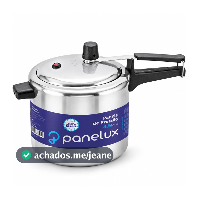Panela De Pressão 4,5litros Panelux Linha Classic Alto Brilho