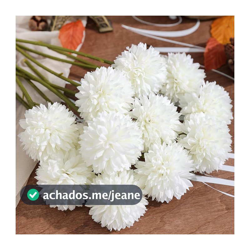 Crisântemos Artificiais (6 Cachos) – Ideal Para Casamentos E Presentes