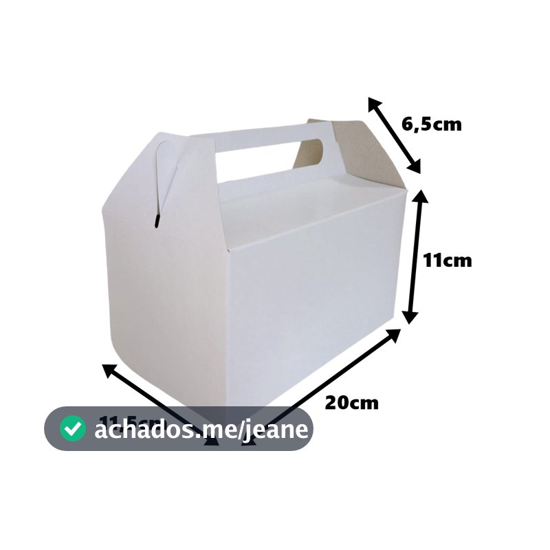 Caixa Maleta Para Lembrancinha, Delivery, Kit Lanche, Presente, Doces 10/20/25 e 30un
