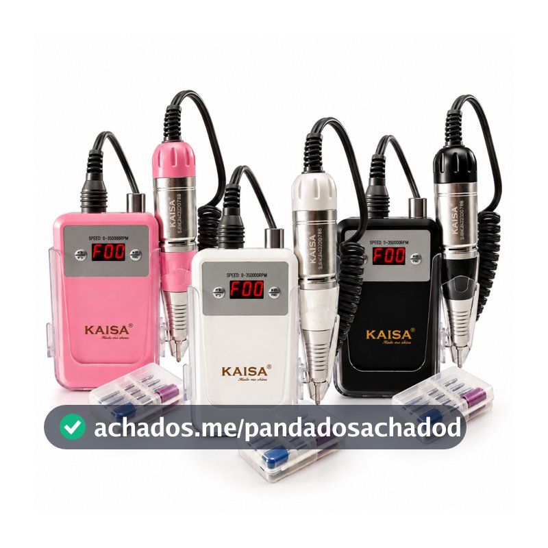 Lixadeira Motor Portátil Kaisa 35000 RPM Manicure Unha Acrigel