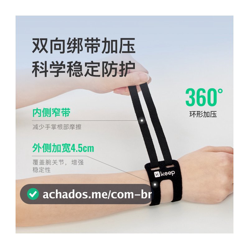 TMTtfcc Pulseira para Danos Pulso Entorse Pulseira Fixa Tênis Badminton Recuperação Industrial Triângulo Músculo