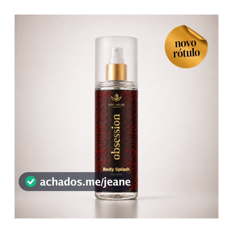 Body Splash Obsession Desodorante Colônia 200ml Inspiração Longa Duração Pure Nature