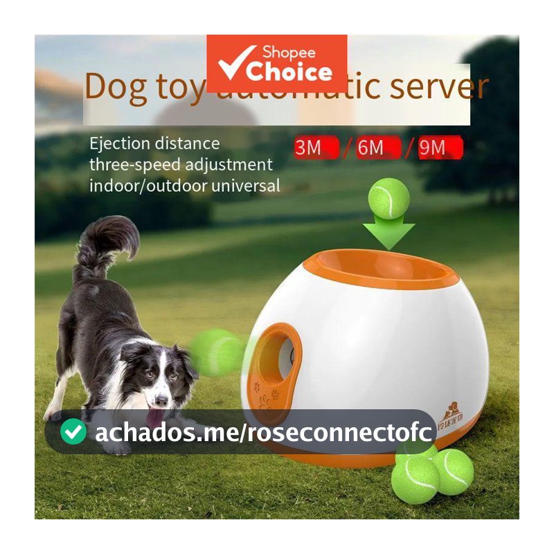 Lançador Automático De Bola Para Animais De Estimação , Distância De Três Níveis Ajustável , Interativo , Brinquedo Cães