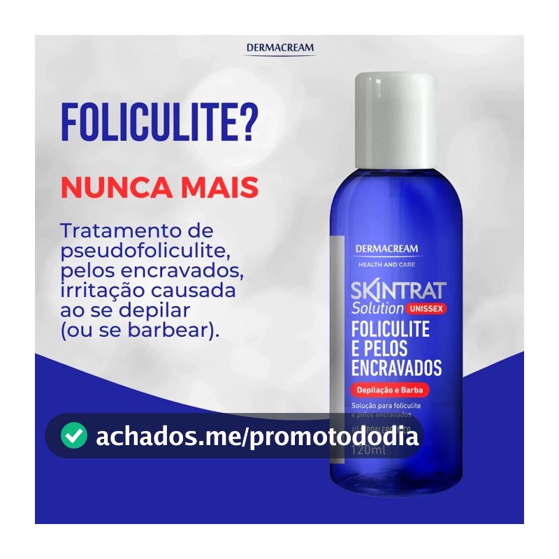 Skintrat Foliculite e Pelos Encravados Depilação e Barba 120ml - Dermacream Unissex