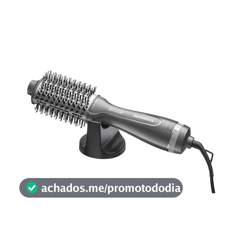 Escova Secadora Mondial ES-20 - Space Shine, Grafite, 1300W, Bivolt