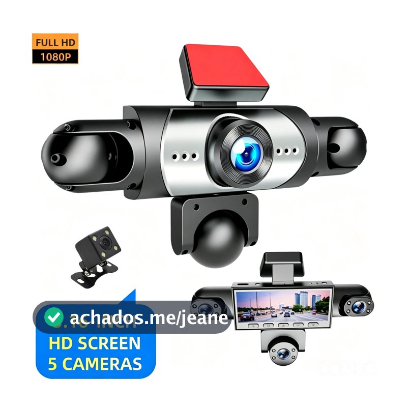 Grau 5 Canais 360 1080p Carro Traço Cam Dvr 24h Monitor De Estacionamento Câmera De Visão Traseira Gravador De Vigilânci