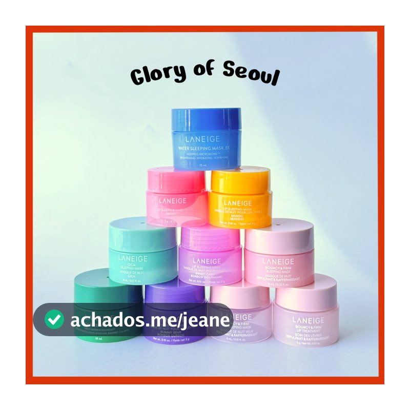 [MINI] Coleção De Máscaras De Dormir LANEIGE 10 Opções