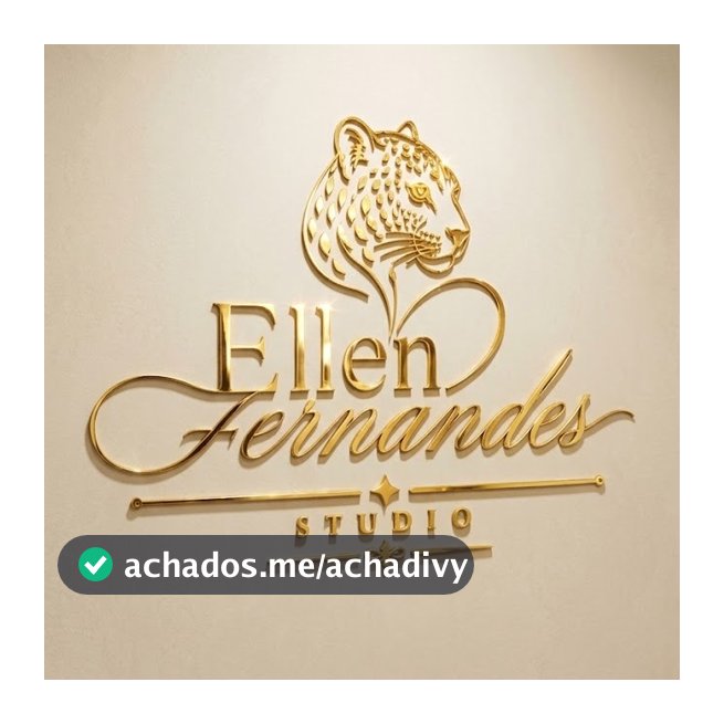 Logo de parede DOURADO, PRATA ROSE GOLD logo acrilico personalizado 2mm