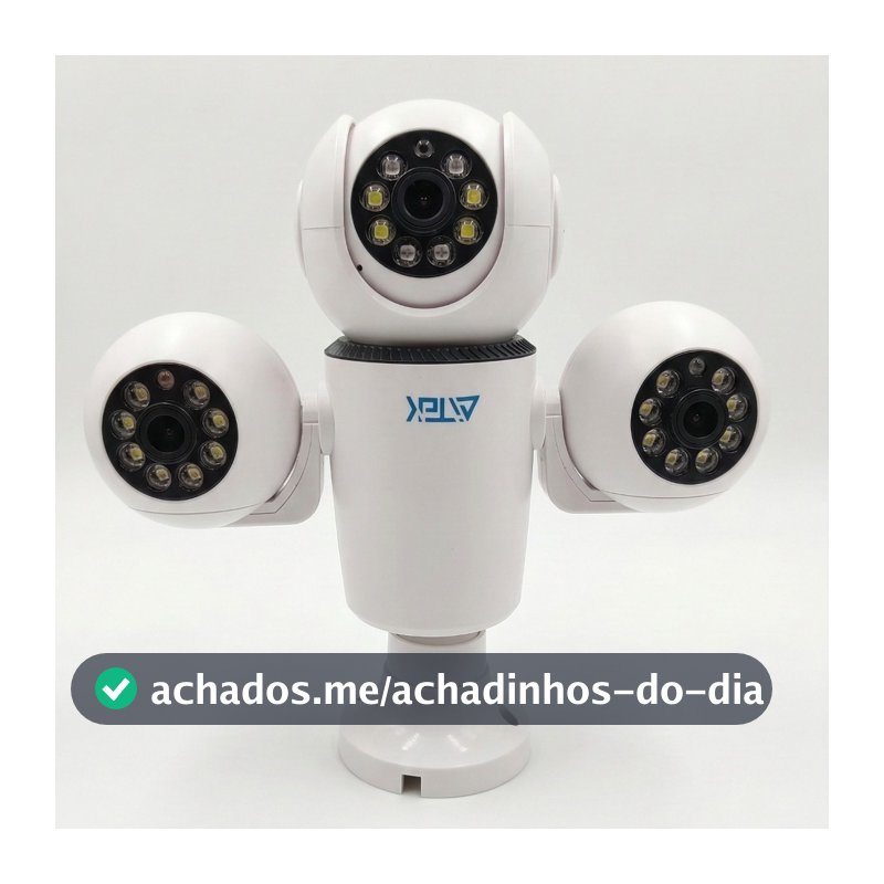 Câmera De Segurança Yoosee Externa Wifi Três Lentes Monitoramento Aitek SIGMA-1423