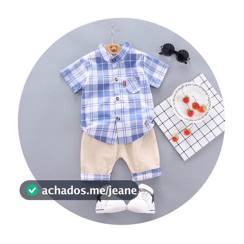 Conjunto De Roupas Para Meninos , Camisa E Calças De Algodão , Casual Inteligente , 2 Peças