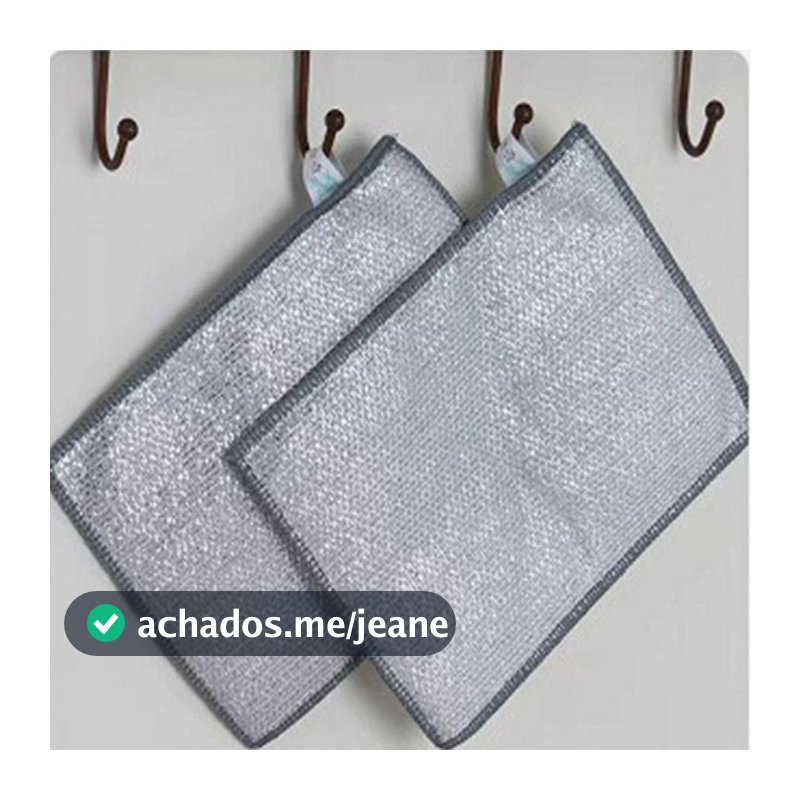 Kit Até 20 Pano De Limpeza Arame Metálico Malha Não Oleosa Para Fogão Panelas Pratos Cozinha