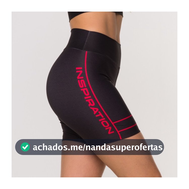 Bermuda Inspiration Suplex Estampada Academia Feminina