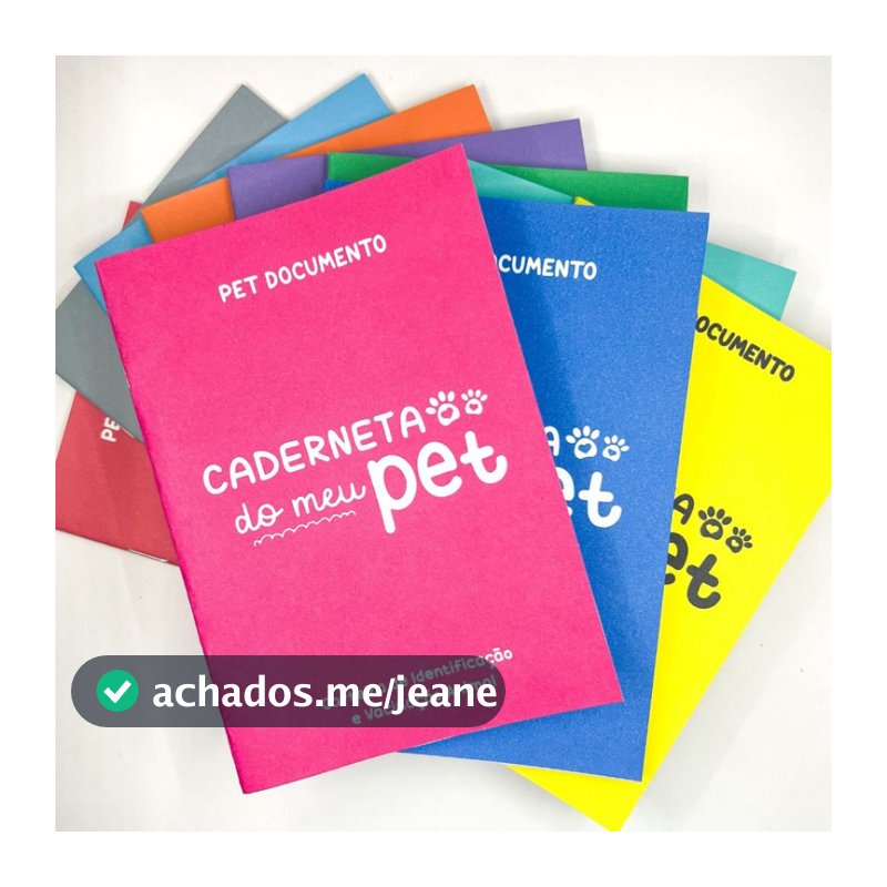 Carteira de Vacinação e Identidade PET DOCUMENTO